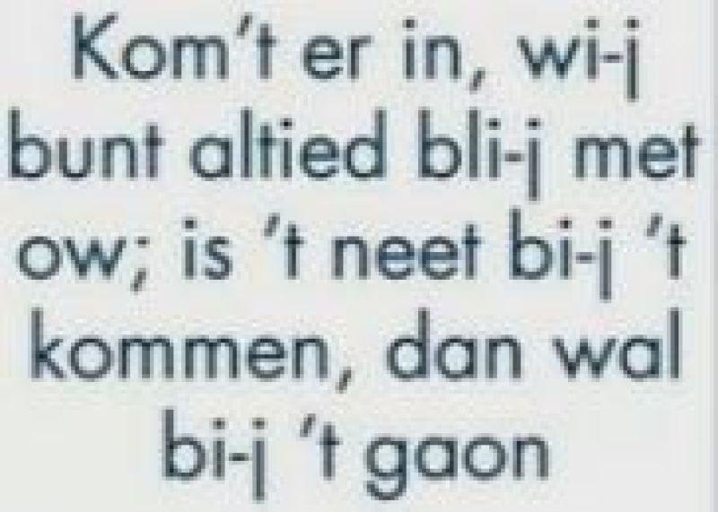 Graafschaps dialect in Lichtenvoorde